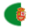 Oval vignette flag of Fuerteventura