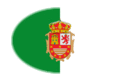 Oval vignette flag of Fuerteventura