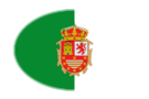 Oval vignette flag of Fuerteventura