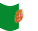 Static waving flag of Fuerteventura