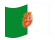 Waving flag of Fuerteventura