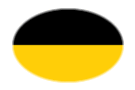 Oval vignette flag of Saxony (Prussian Province)