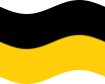 Static waving flag of Saxony (Prussian Province)