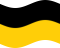 Static waving flag of Saxony (Prussian Province)