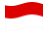 Waving flag of Brandenburg (Prussian Province)